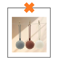 Siliconen fopspeen houder/opberger oudroze